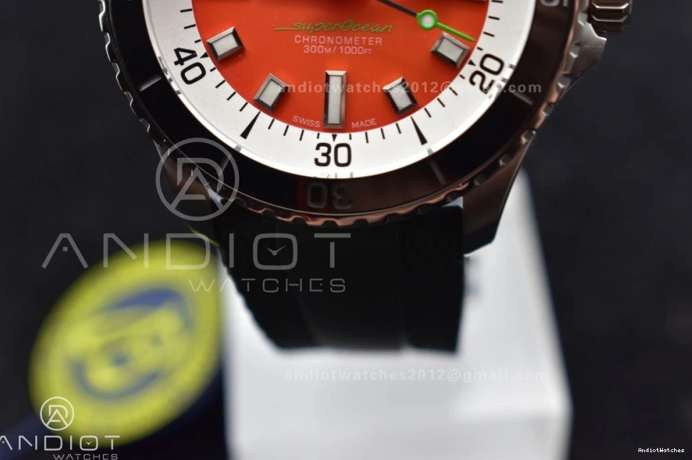 Best on FashionForward Orange A 1164 SS SuperOcean BLSF Dial Strap Rubber Automatic Green 1:1 42 Edition 0504